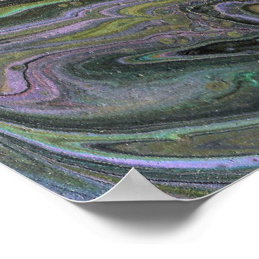 Imagination 1 Abstracte Acryl Geode Poster Print (Hoek)