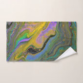 Imagination 2 Levendige Geode Abstract Bad Handdoe Handdoek (Handdoek)