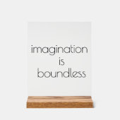 Imagination Acrylic Sign Acryl Bord (Voorkant)
