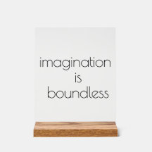 Imagination Acrylic Sign