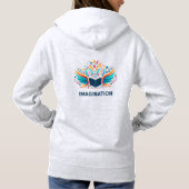 Imagination Book Color Splash Art Hoodie (Achterkant)