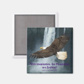 Imagination Eagle & Water-Herfst Motivatie magneet (Voorkant / Achterkant)