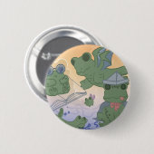 Imagination Frog Pin Ronde Button 5,7 Cm (Voorkant /achterkant)