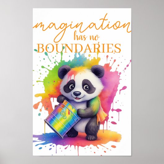 Imagination Has No Boundaries — Kids’ Room Poster (Voorkant)