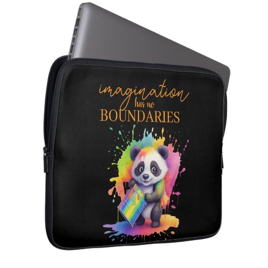 Imagination Has No Boundaries — Laptop Cases (Voorkant Rechts)