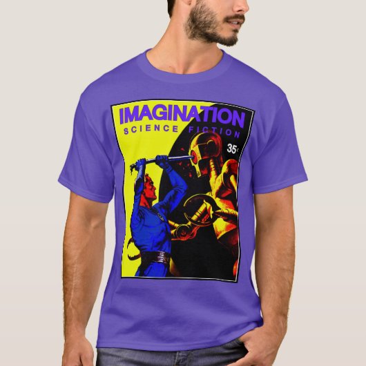 IMAGINATION Science Fiction Pulp T-shirt (Voorkant)
