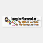 ImaginationMermaid.com-Bumpersticker Bumpersticker (Voorkant)