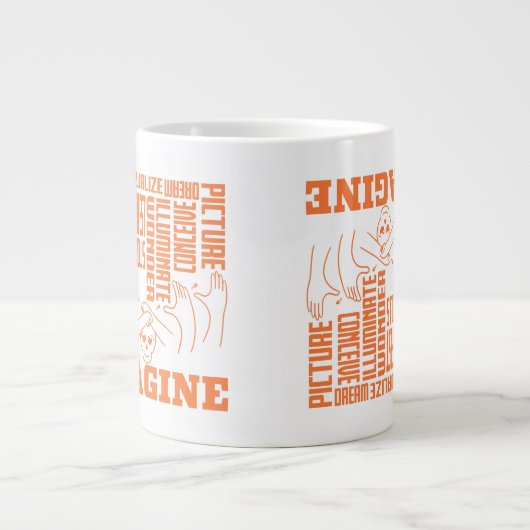 Imagine - ASL Design Grote Koffiekop (Voorkant)