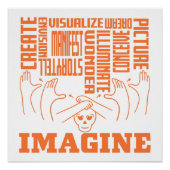 Imagine - ASL Design Perfect Poster (Voorkant)