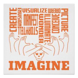 Imagine - ASL Design Perfect Poster