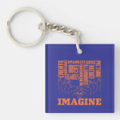 Imagine - ASL Design Sleutelhanger (voorkant)