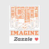 Imagine - ASL Design Sticker (Vel)
