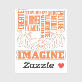 Imagine - ASL Design Sticker
