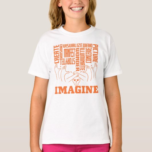 Imagine - ASL Design T-shirt (Voorkant)