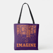 Imagine - ASL Design Tote Bag (Achterkant)
