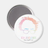 Imagine Bernie Sanders 2016 - waterverven Magneet (Voorkant / Achterkant)