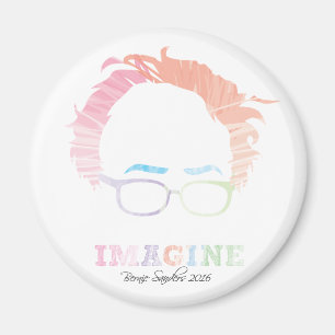 Imagine Bernie Sanders 2016 - waterverven Magneet