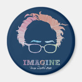 Imagine Bernie Sanders 2016 - waterverven Magneet (Voorkant)
