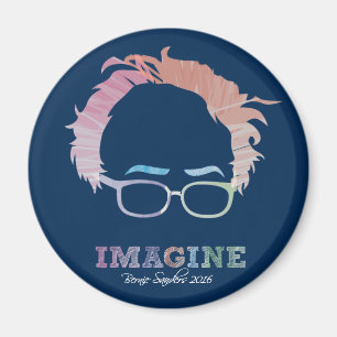 Imagine Bernie Sanders 2016 - waterverven Magneet