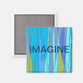 "Imagine/Blublu" magneet (Voorkant / Achterkant)