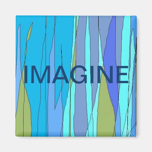 "Imagine/Blublu" magneet (Voorkant)