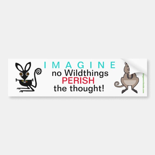 IMAGINE - Bumpersticker (Voorkant)