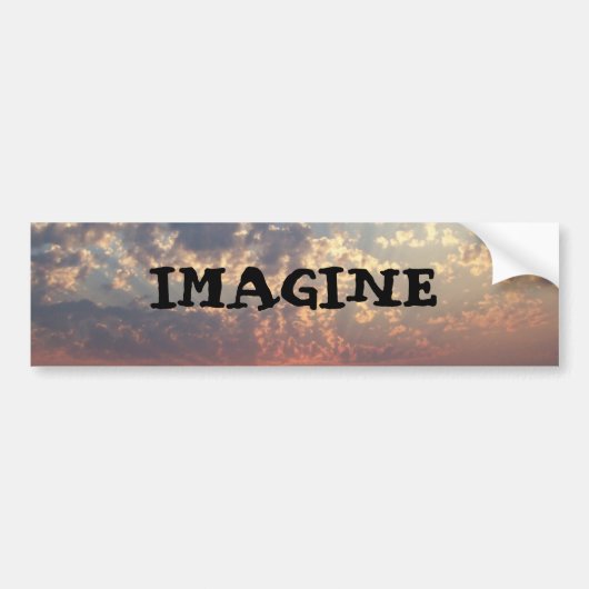 IMAGINE BUMPERSTICKER (Voorkant)