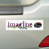 Imagine Bumpersticker (Op auto)