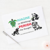 IMAGINE-Conservatie Bedreigde dieren - Wildlife Rechthoekige Sticker (Envelop)