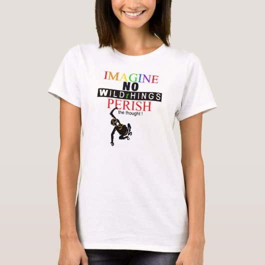 IMAGINE - Dierenvriend -Bedreigde dierenkaart T-shirt (Voorkant)