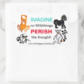 IMAGINE - Dierenvriend - Bedreigde diersoorten - N Rechthoekige Sticker (Tas)