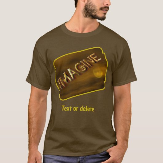 Imagine Fantasy Moon Inspirational  T-shirt (Voorkant)