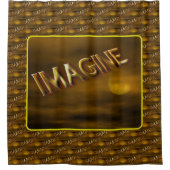 Imagine Fantasy Sky Inspirational Pattern Douchegordijn (Voorkant)