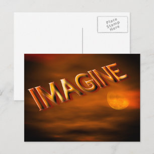 Imagine Fantasy Sky Inspirerend Briefkaart