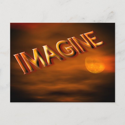 Imagine Fantasy Sky Inspirerend Briefkaart (Voorkant)