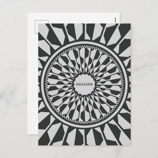 Imagine  feestdagenkaart (Voorkant / Achterkant)