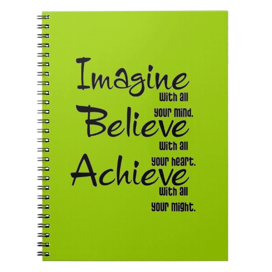 IMAGINE GELOOFT TE BEREIKEN MET AL JE MINDERHEIDSH NOTITIEBOEK (Voorkant)