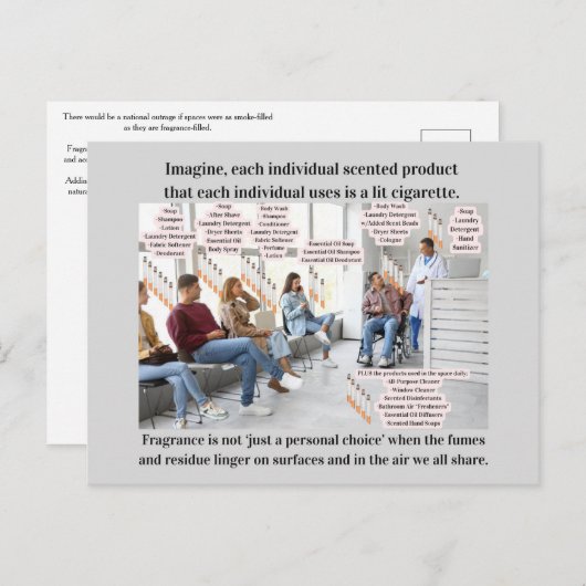 Imagine If Scented Products Were Lit Cigarettes Briefkaart (Voorkant / Achterkant)