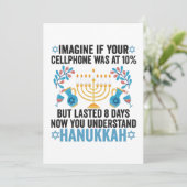 Imagine If Your Cell Phone Was At 10% But Lasted 8 Bedankkaart (Staand voorkant)