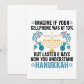 Imagine If Your Cell Phone Was At 10% But Lasted 8 Bedankkaart (Voorkant / Achterkant)