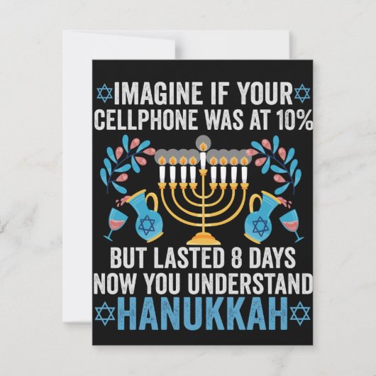 Imagine If Your Cell Phone Was At 10% But Lasted 8 Notitiekaartje (Voorkant)