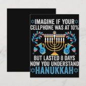 Imagine If Your Cell Phone Was At 10% But Lasted 8 Notitiekaartje (Voorkant / Achterkant)