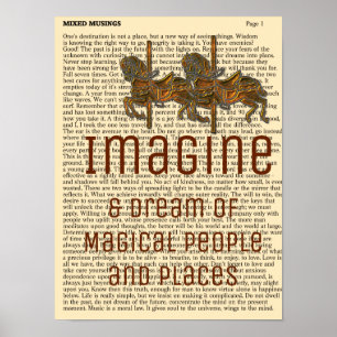 Imagine - Kunstdruk Poster
