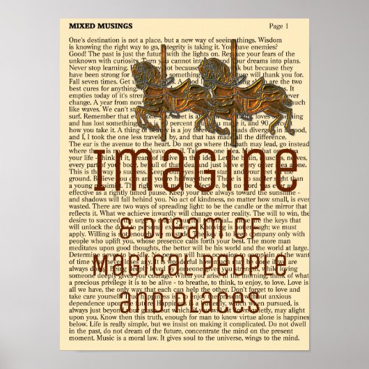 Imagine - Kunstdruk Poster (Voorkant)