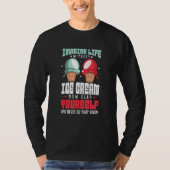 Imagine Life without Ice Cream T-shirt (Voorkant)
