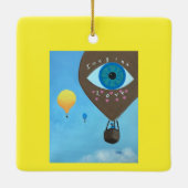 Imagine Love, Hot Air Balloons, Ornaments Keramisch Ornament (Achterkant)
