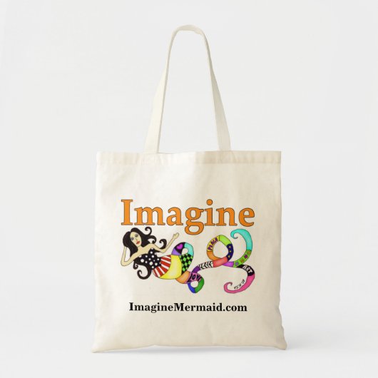 Imagine Mermaid Canvas tas (Voorkant)