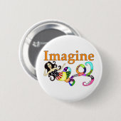 Imagine Mermaid Round Ronde Button 5,7 Cm (Voorkant /achterkant)
