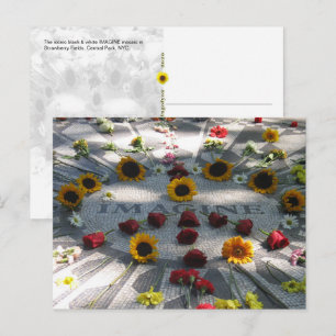 IMAGINE Mosaic, Strawberry Fields, NY - H Briefkaart