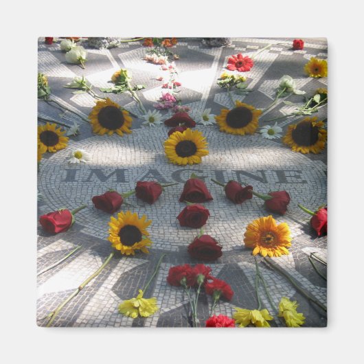 IMAGINE Mosaic, Strawberry Fields, NY - Magneet (Voorkant)